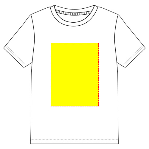 T-shirt printing area