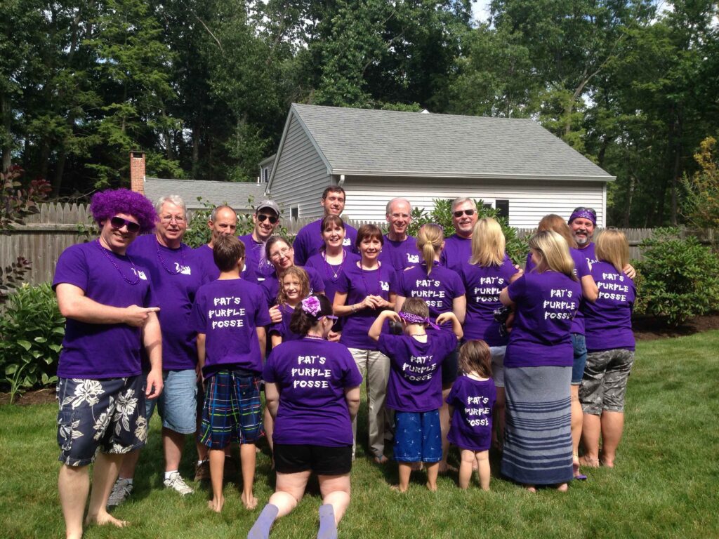 purple t-shirt
