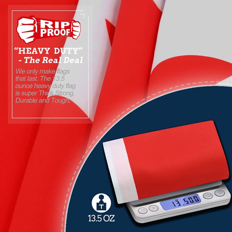 Rip-Proof Technology Double Sided 3-Ply Canada Flag 3x5 Foot - Image 4