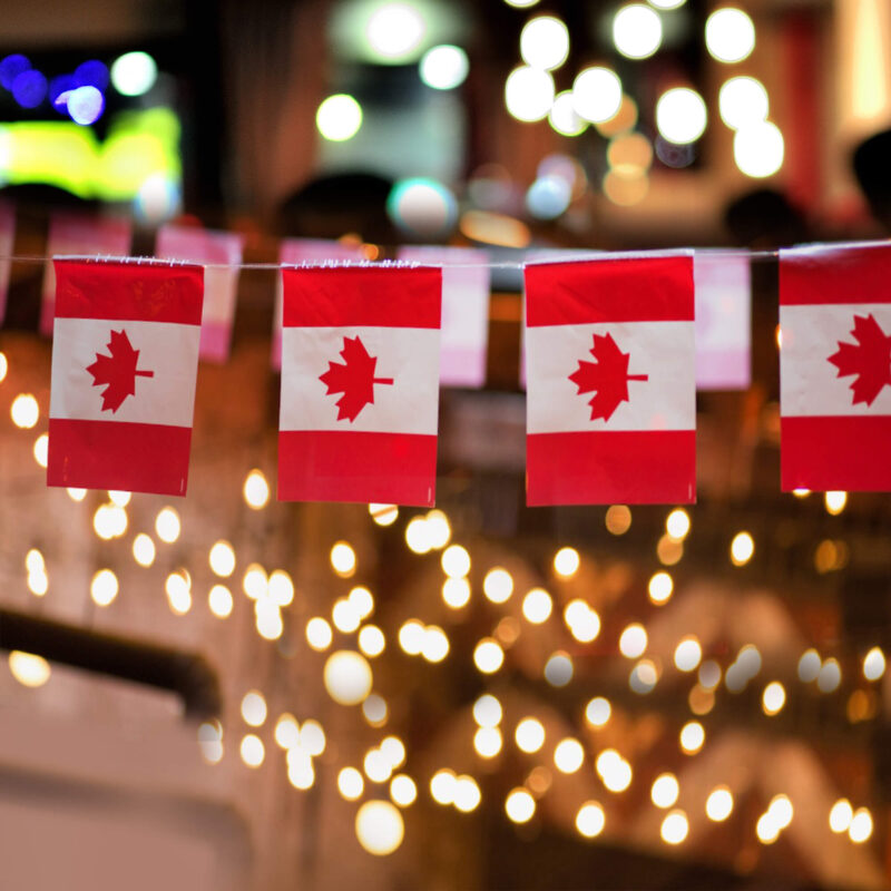 Canada String Flags Pennant Banners 33 Feet 38 Flags (5.5x8 Inch) - Image 6