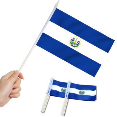 El Salvador Stick Flag