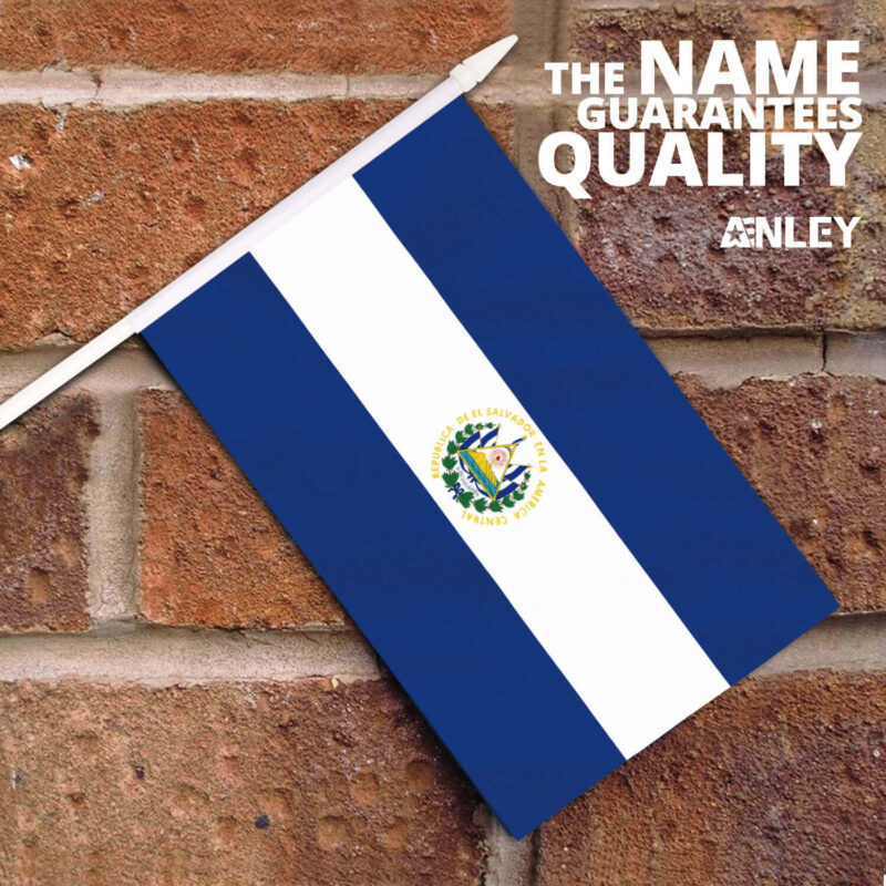 El Salvador Stick Flag