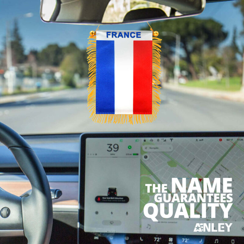 France Fringy Window Hanging Flag 4 X 6 Inch - Image 7