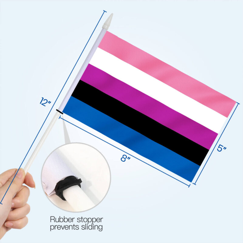 Genderfluid Rainbow LGBT Flag