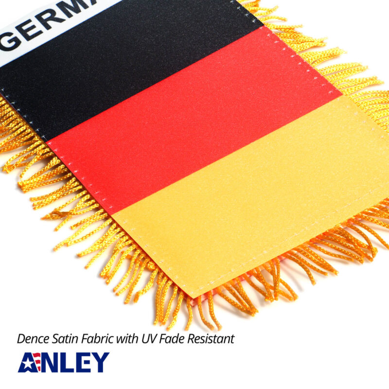 Germany Fringy Window Hanging Flag 4 X 6 Inch - Image 4