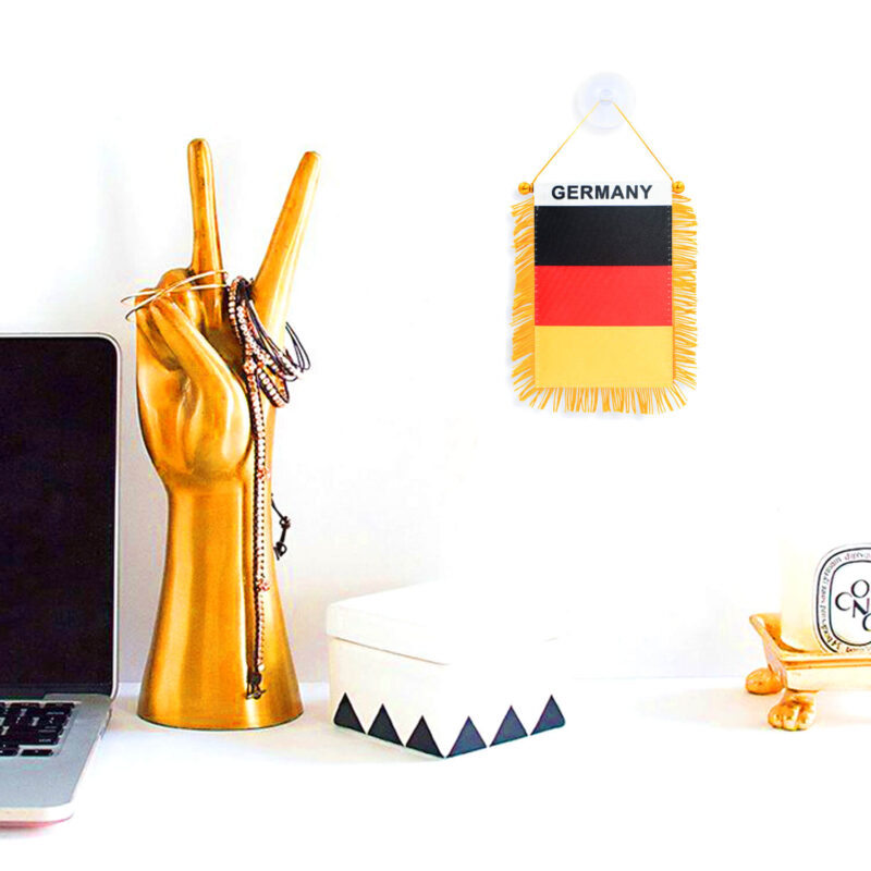 Germany Fringy Window Hanging Flag 4 X 6 Inch - Image 6