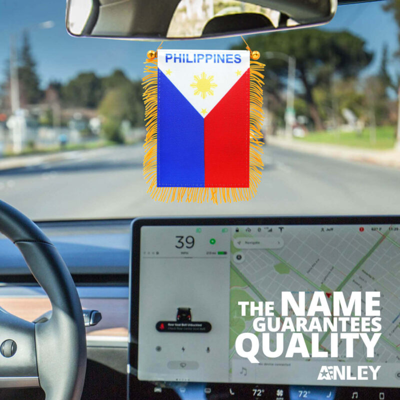 Philippines Fringy Window Hanging Flag 4 X 6 Inch - Image 7