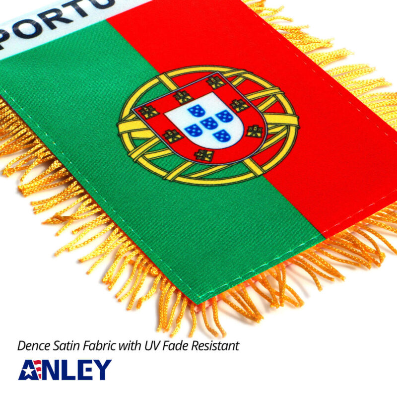 Portugal Fringy Window Hanging Flag 4 X 6 Inch - Image 4