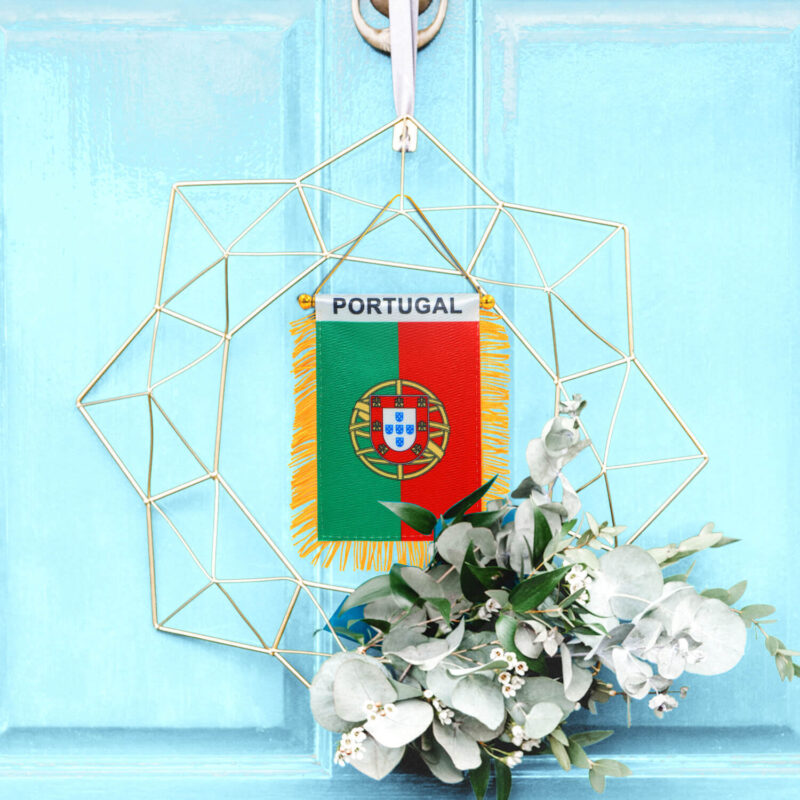 Portugal Fringy Window Hanging Flag 4 X 6 Inch - Image 5