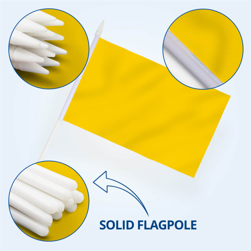 Solid Yellow Stick Flag
