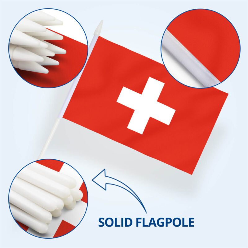 Switzerland Stick Flag