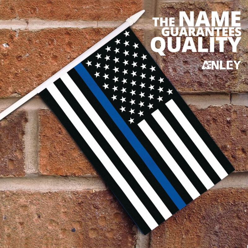 Thin Blue Line USA Stick Flag