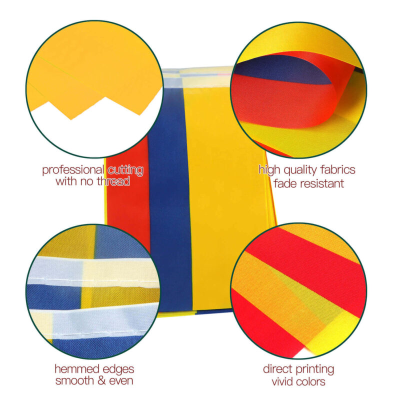 Colombia String Flags Pennant Banners 33 Feet 38 Flags (5.5x8 Inch) - Image 2