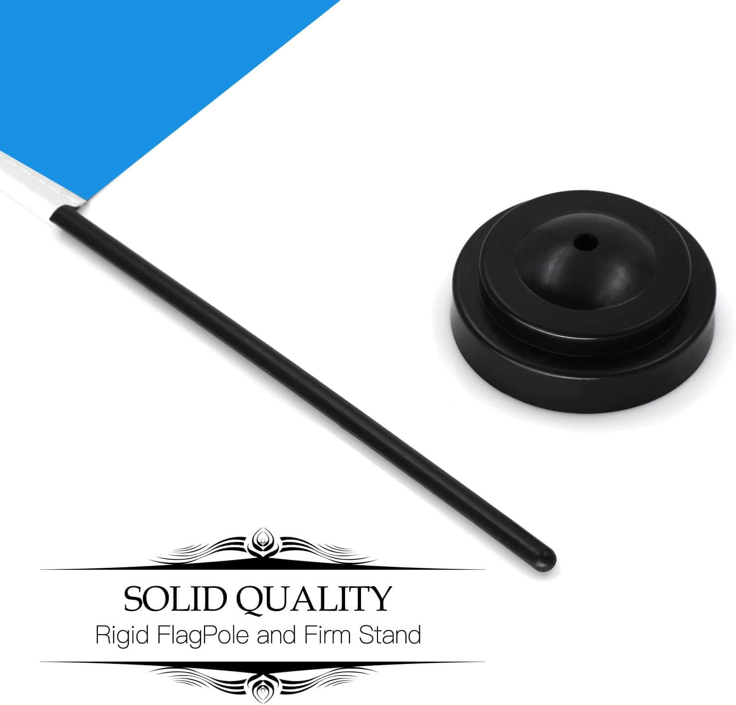 El Salvador Deluxe Desk Flag Set - 6 x 4 Inch - Image 2