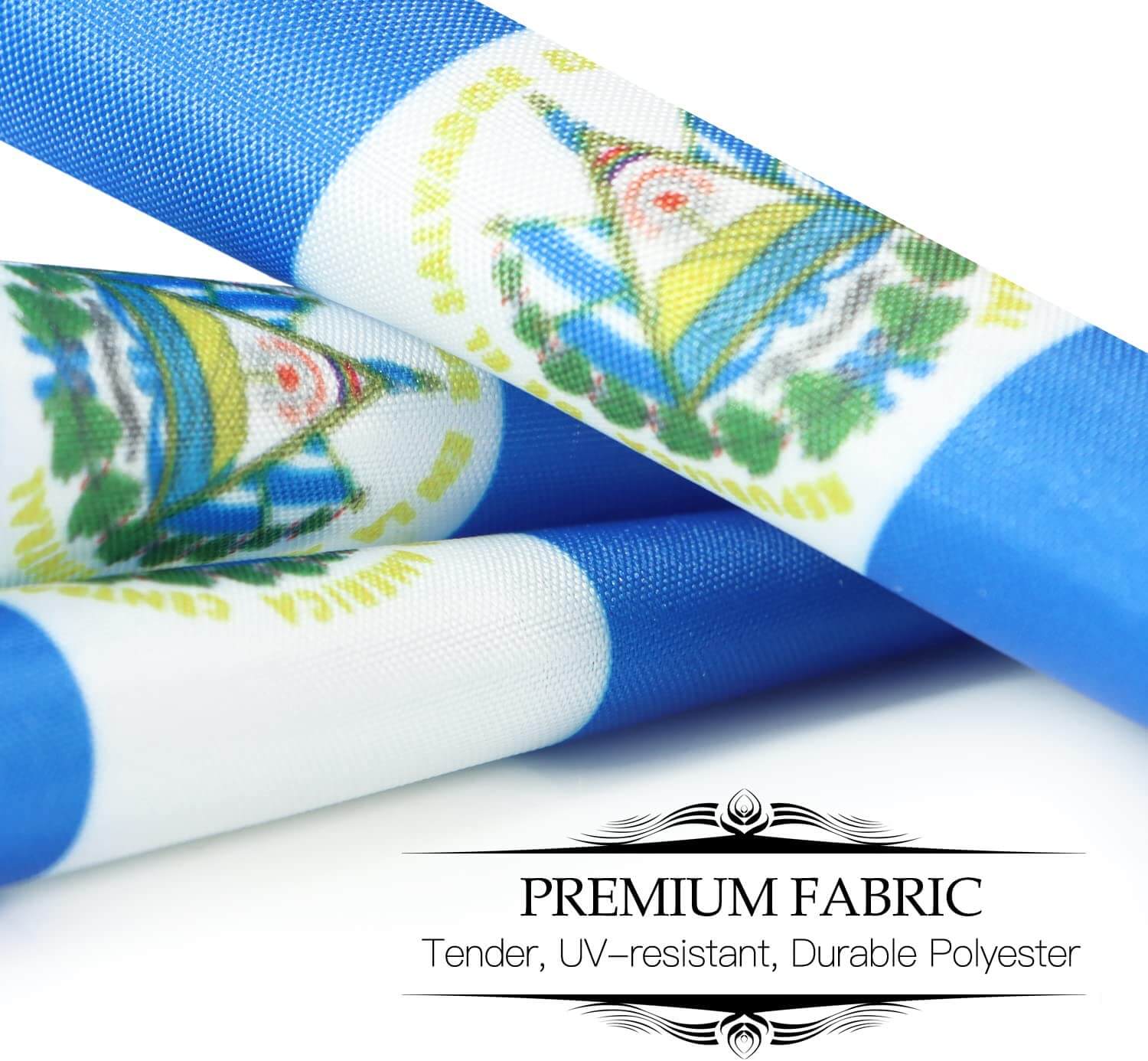 El Salvador Deluxe Desk Flag Set - 6 x 4 Inch - Image 3