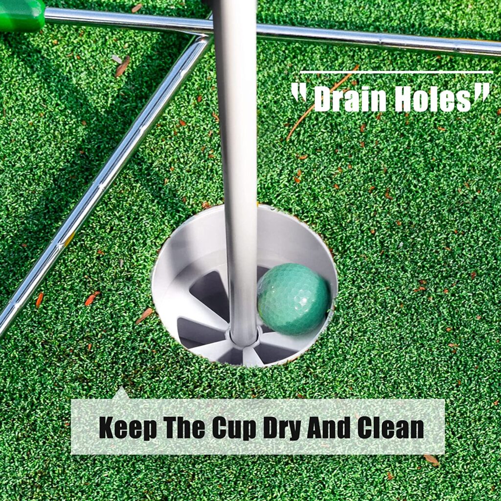 6 Ft Golf Flagsticks with Putting Cup Set Anley Flags