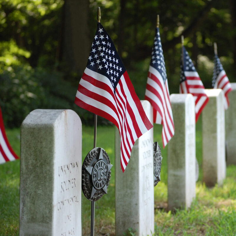 US Veteran Grave Marker with US Stick Flag 34 Inch - Image 6