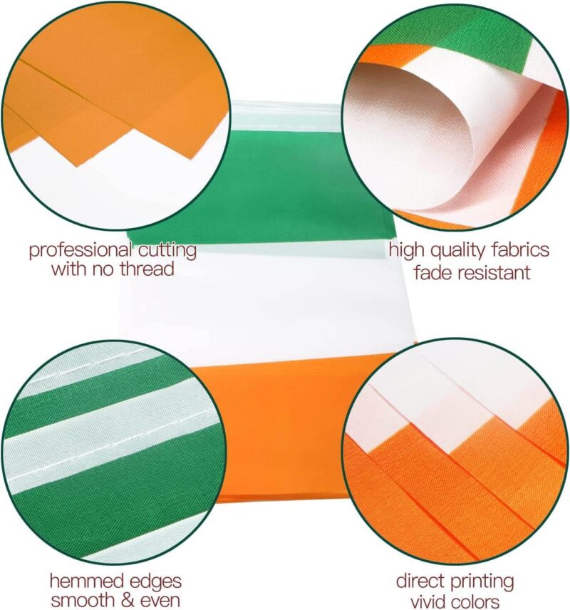 Ireland String Flags Pennant Banners 33 Feet 38 Flags (5.5x8 Inch) - Image 2