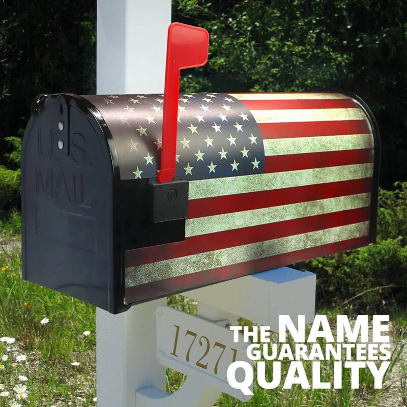 Magnetic Retro US Flag Mailbox Cover 21x18 in - Image 7
