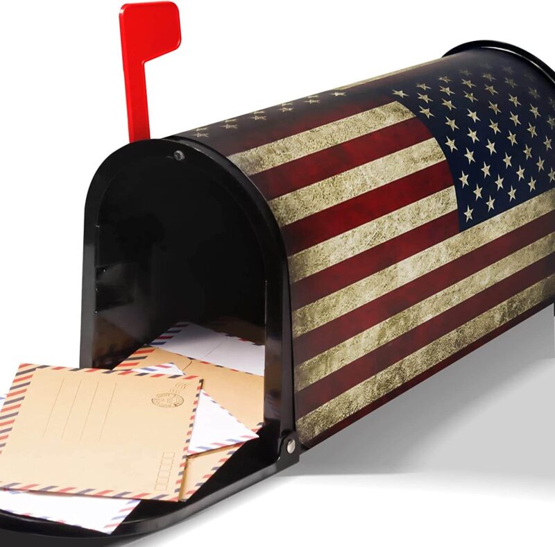 Magnetic Retro US Flag Mailbox Cover 21x18 in - Image 4