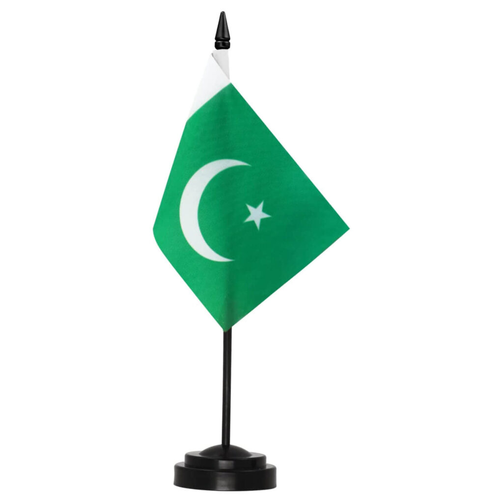 Anley Honduras Deluxe Desk Flag Set - 6 X 4 Inch Miniature