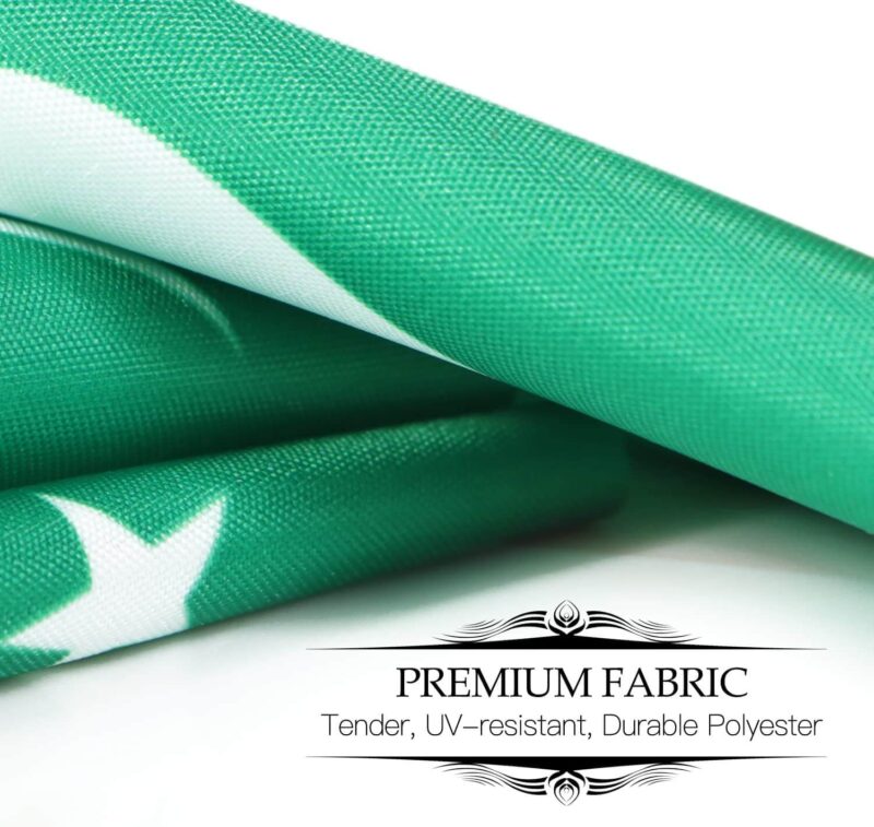 Pakistan Deluxe Desk Flag Set - 6 x 4 Inch - Image 3