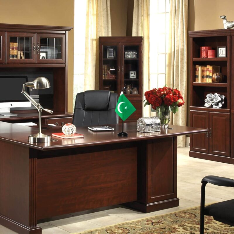 Pakistan Deluxe Desk Flag Set - 6 x 4 Inch - Image 6