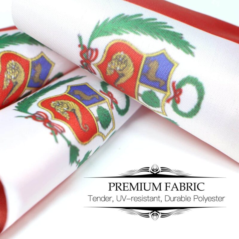 Peru Deluxe Desk Flag Set - 6 x 4 Inch - Image 4