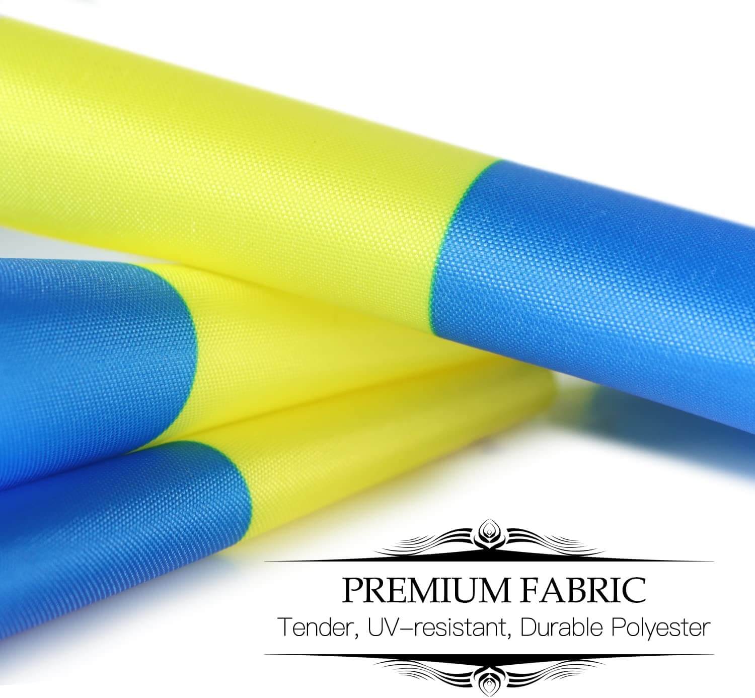 Ukraine Deluxe Desk Flag Set - 6 x 4 Inch - Image 4