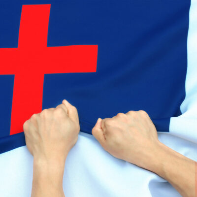 Rip-Proof Technology Double Sided 3-Ply Christian Flag 3×5 Foot