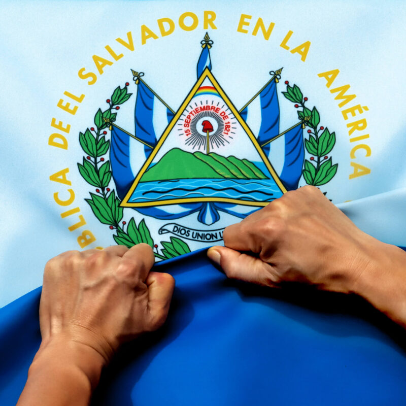 Rip-Proof Technology Double Sided 3-Ply El Salvador Flag 3×5 Foot