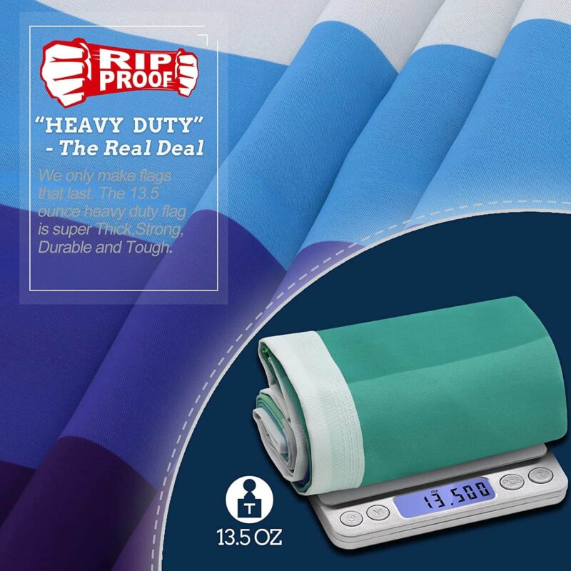 Rip-Proof Technology Double Sided 3-Ply MLM Vincian Pride Flag 3×5 Foot - Image 4