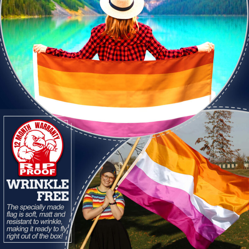 Sunset Lesbian Pride Flag