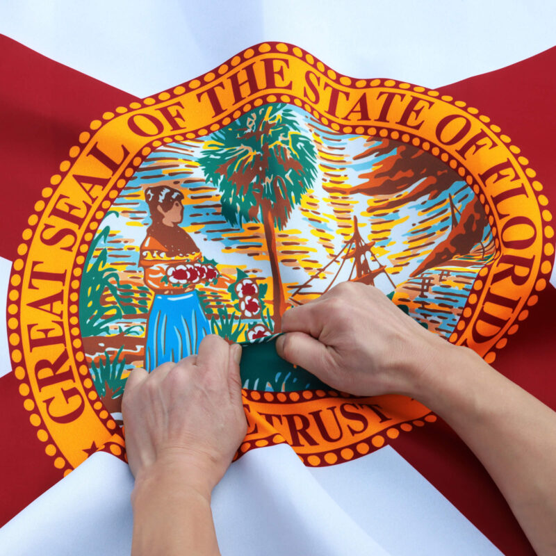Rip-Proof Technology Double Sided 3-Ply Florida State Flag 3×5 Foot