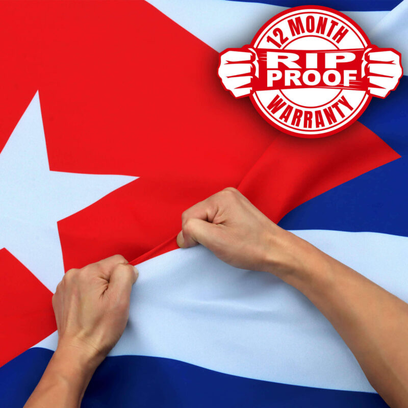 Rip-Proof Technology Double Sided 3-Ply Cuba Flag 3×5 Foot