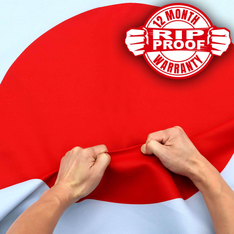 Rip-Proof Technology Double Sided 3-Ply Japan Flag 3×5 Foot