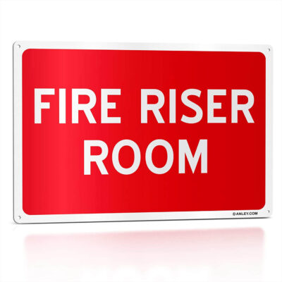 Fire Riser Room Sign