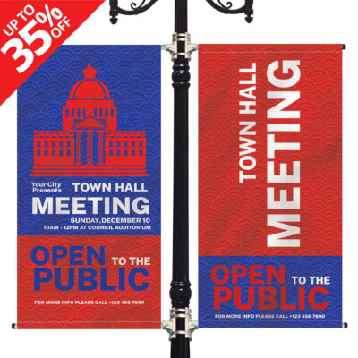 custom street pole banner