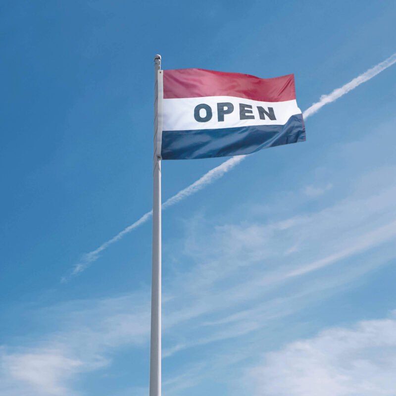 Nylon OPEN Sign Flag