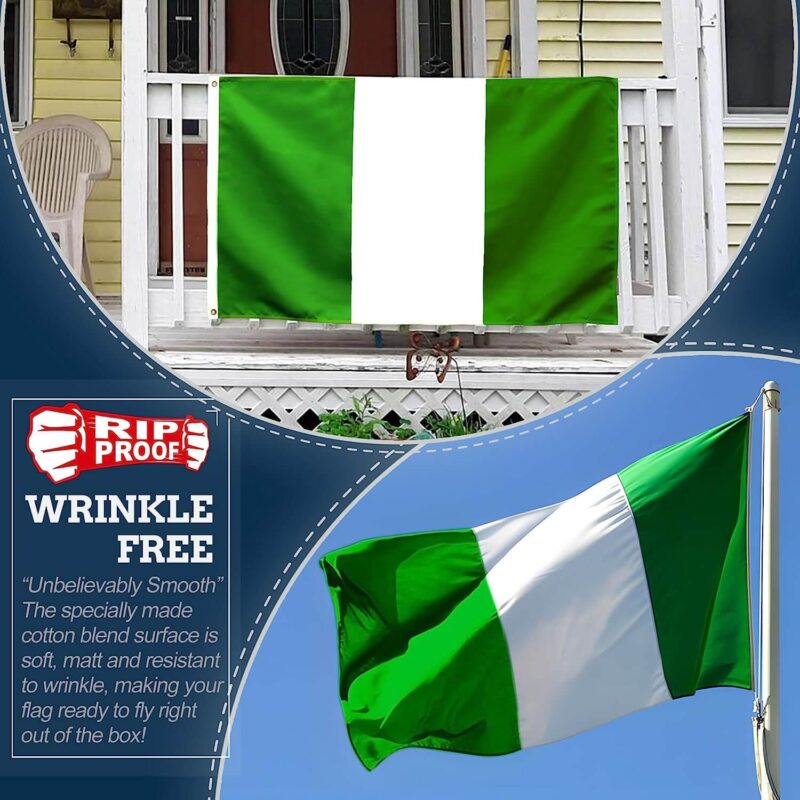 Rip-Proof Nigeria Flag
