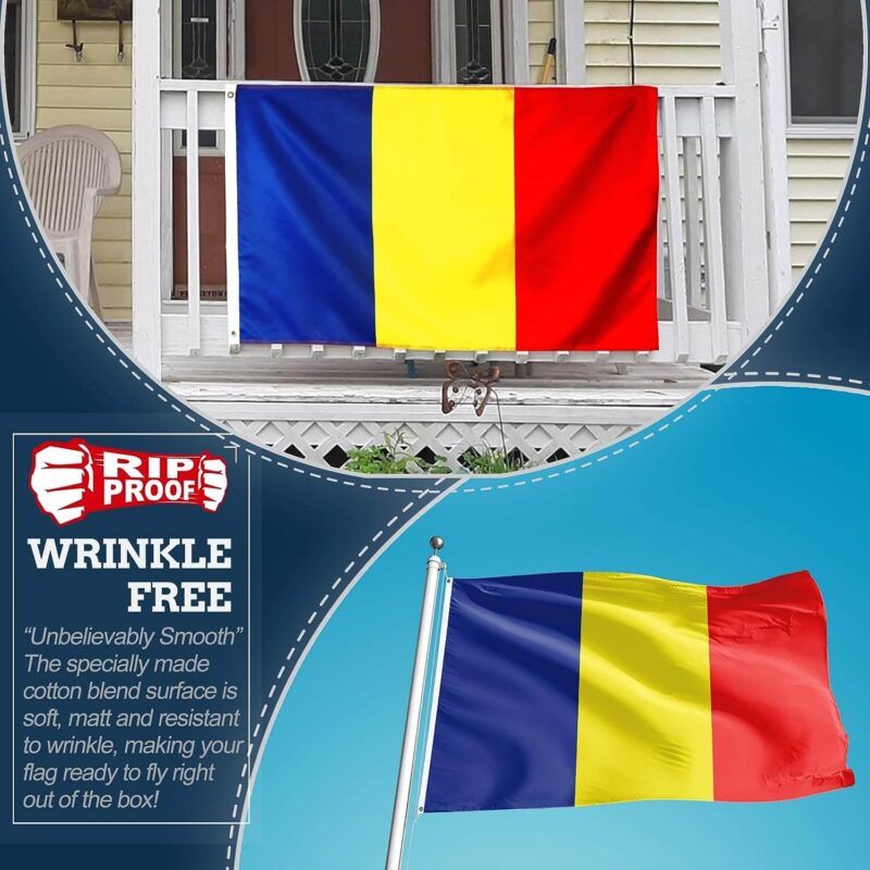 Rip-Proof Romania Flag