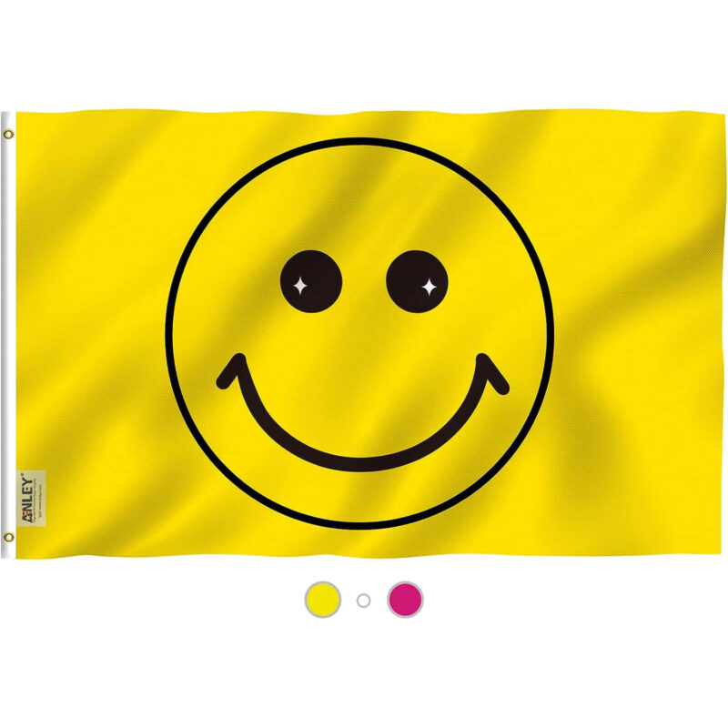 Yellow Happy Face Flag