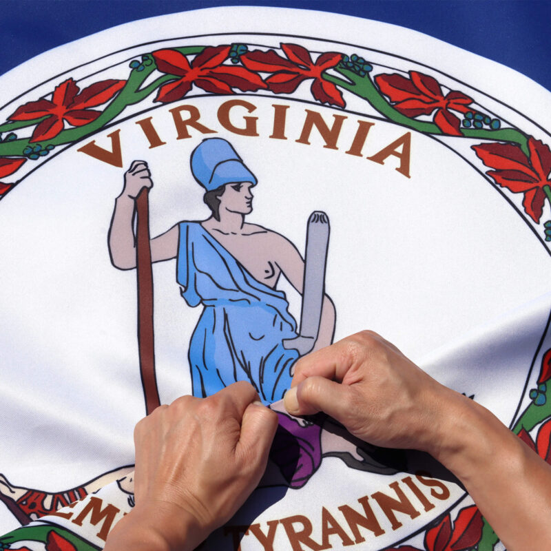 Rip-Proof Technology Double Sided 3-Ply Virginia State Flag 3×5 Foot