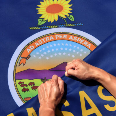 Rip-Proof Technology Double Sided 3-Ply Kansas State Flag 3×5 Foot