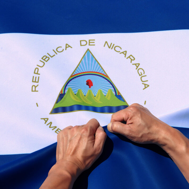 Rip-Proof Technology Double Sided 3-Ply Nicaragua Flag 3×5 Foot