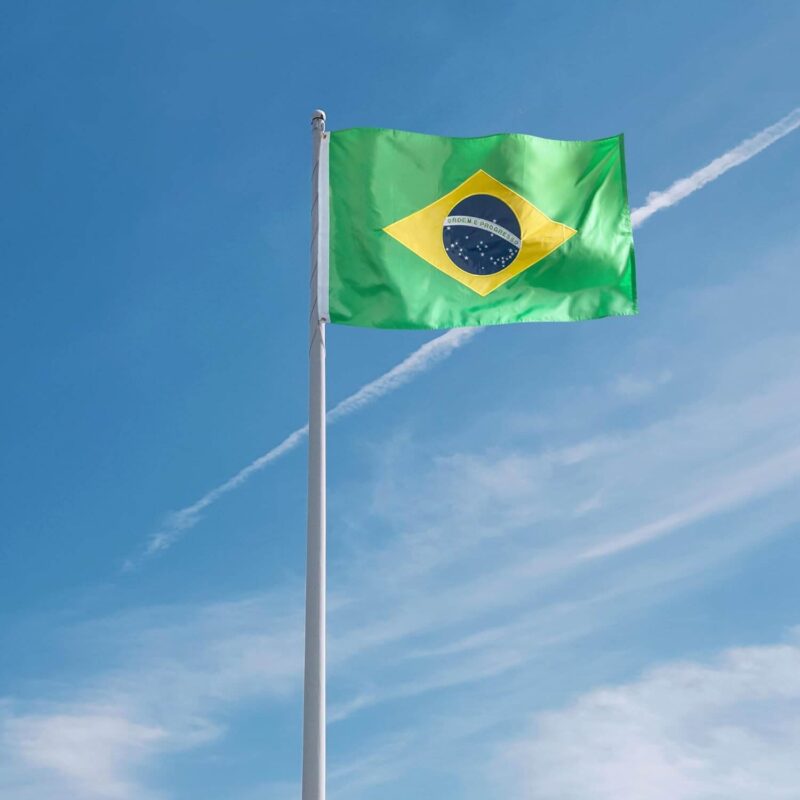 Embroidered Brazil Flag
