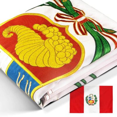 Embroidered Peru Flag