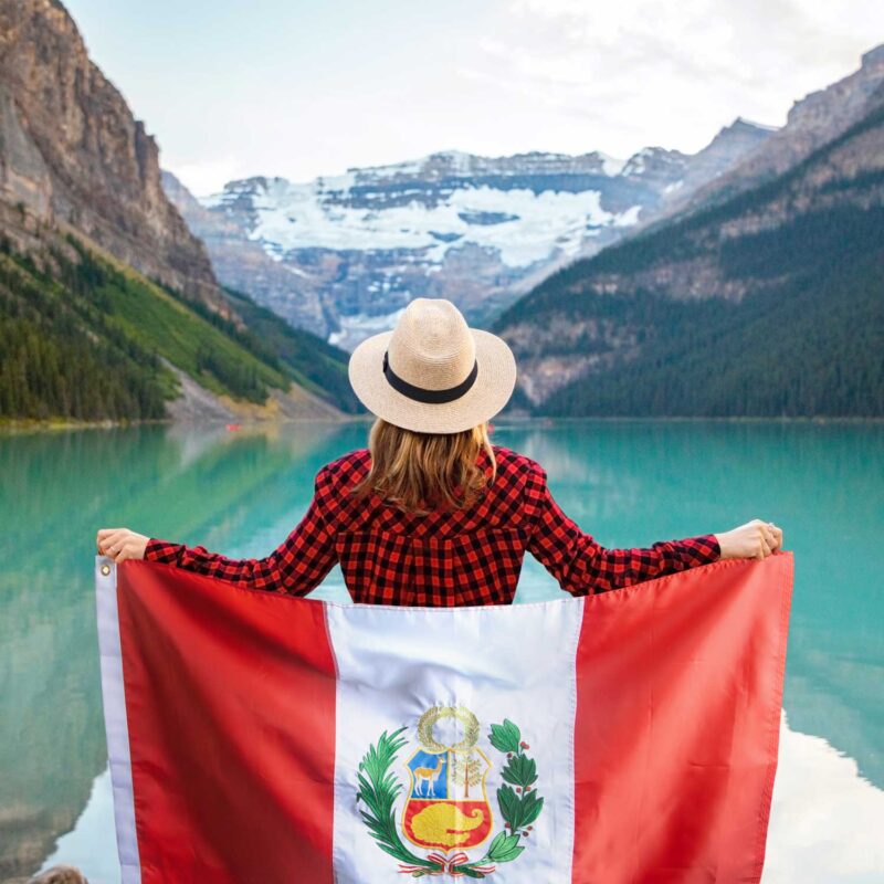 Embroidered Peru Flag