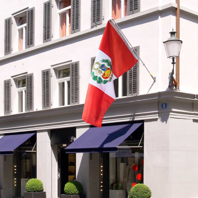 Embroidered Peru Flag