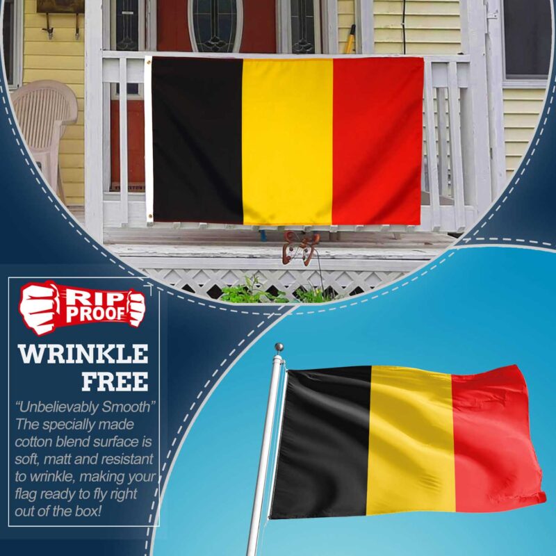 Rip-Proof Belgium Flag